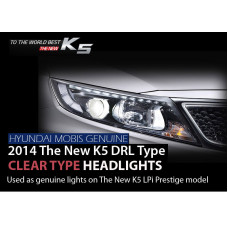 mobis led drl clear type headlights kia optima 2013-14